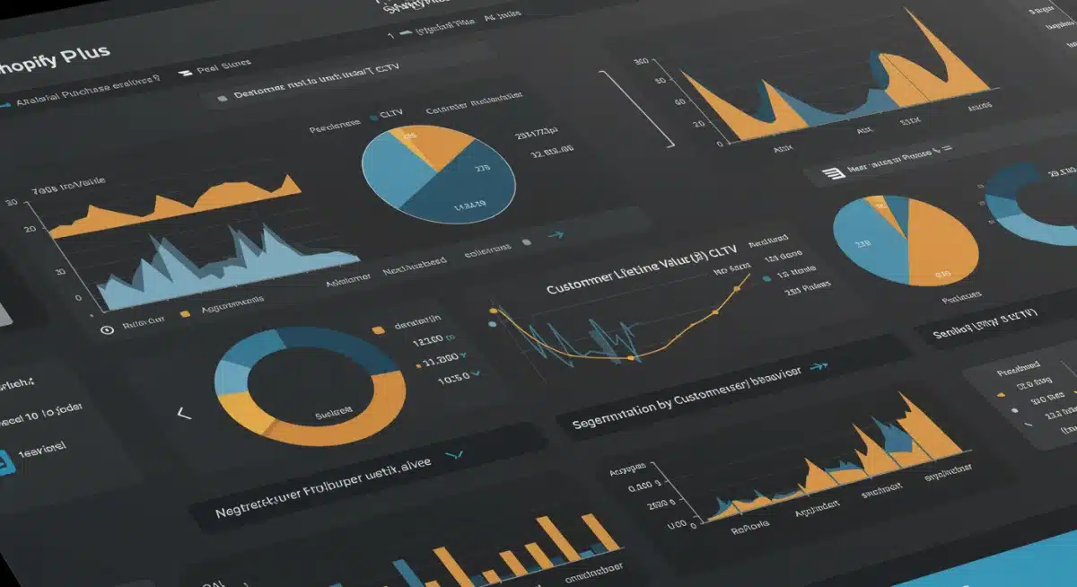 Detailed Shopify Plus dashboard showing customer lifetime value metrics and segmentation.