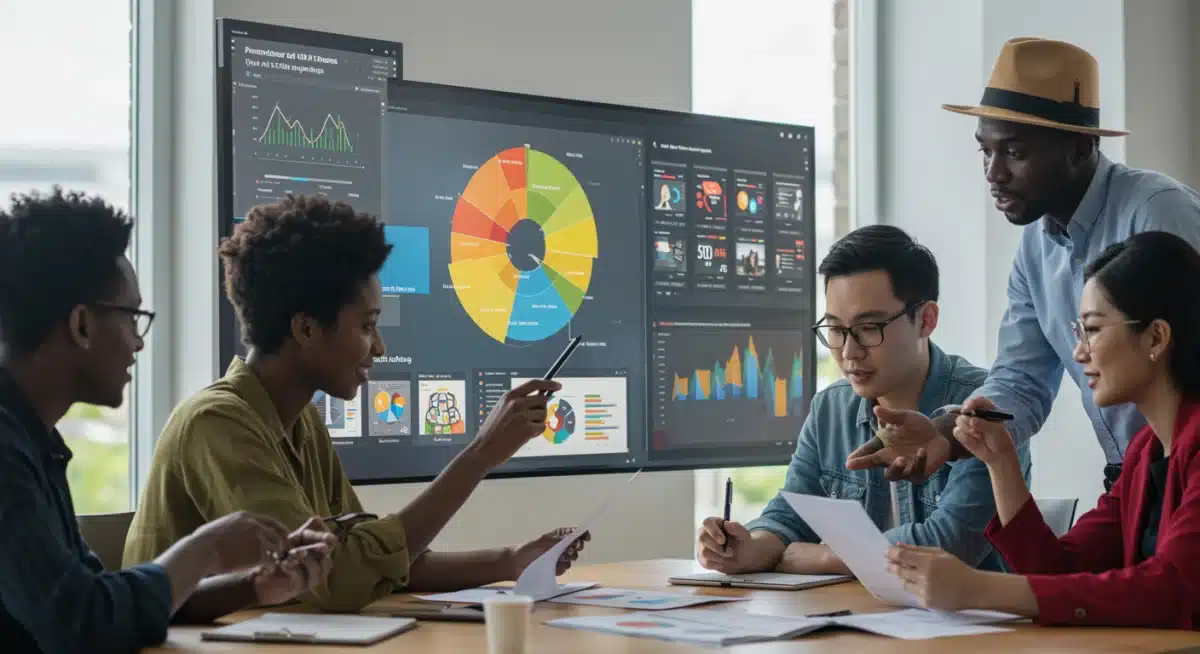 E-commerce team analyzing customer data for ad targeting
