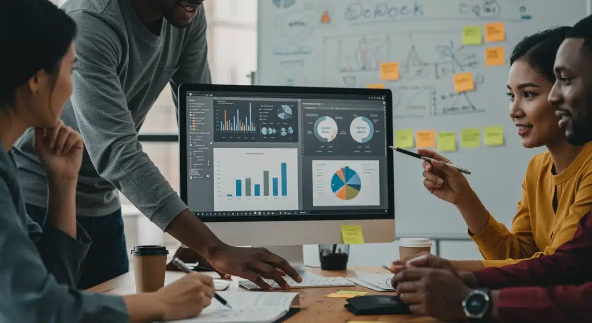 E-commerce team analyzing customer feedback data to reduce returns