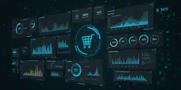 E-commerce dashboard with predictive analytics for Q1 growth