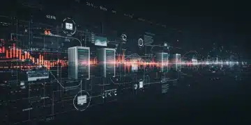Predictive maintenance dashboard for e-commerce platform showing reduced downtime metrics