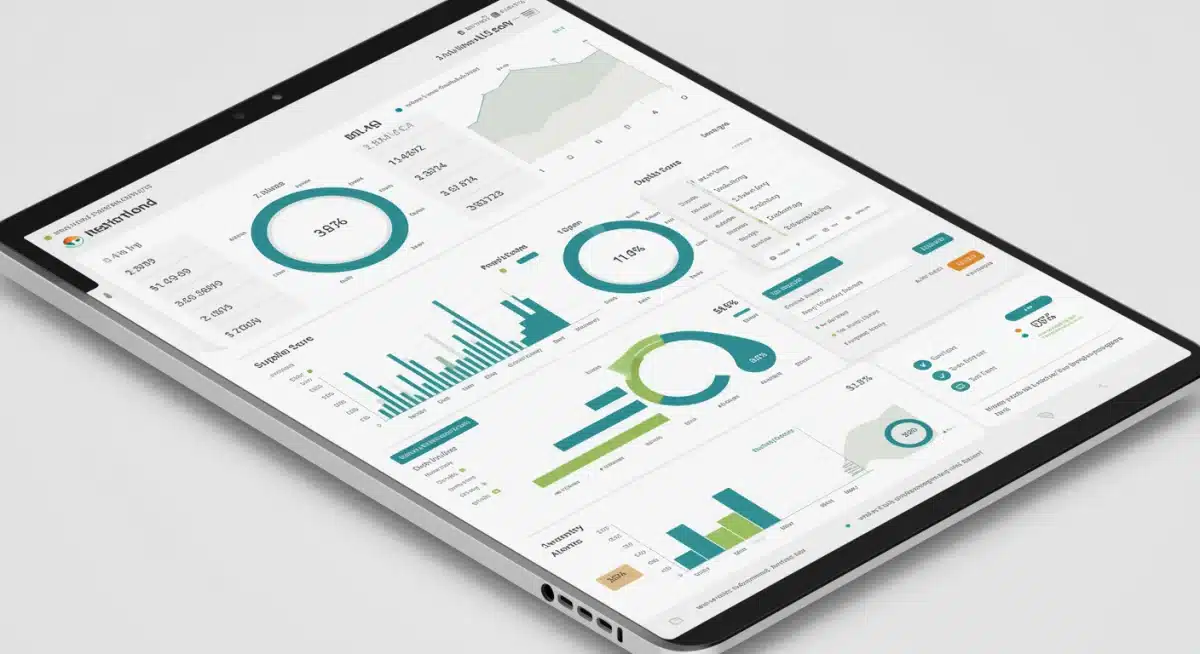 Real-time supply chain analytics dashboard for inventory and disruption monitoring